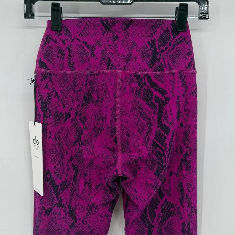 Alo Yoga Viper High Rise Snakeskin Leggings - Purple Pop - XS - New with tags